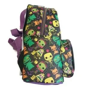 Disney Funko Colorful Neon Nightmare Before Christmas Backpack Loungefly Oogie Boogie Mini Backpack Dice Coin Bag & Pin  main image 3